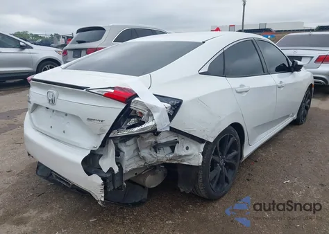 2020 Honda Civic Sport из США, поврежденный, VIN 19XFC2F80LE017161